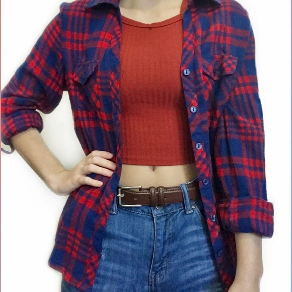 🆕New Idea: Blue & Red Flannel ❤️💙 - Picture 1 of 6